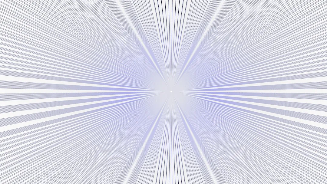 Lines radiating outwards from a bright center.