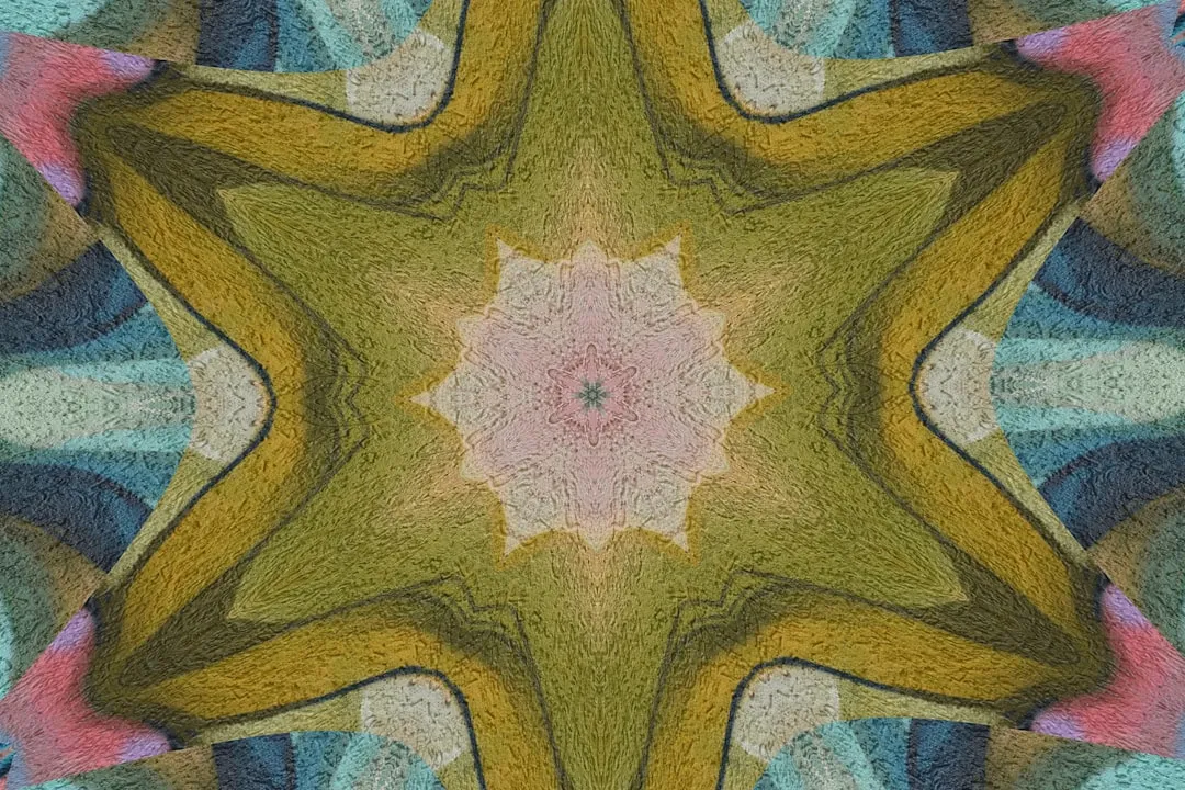 An abstract picture of a star shaped object