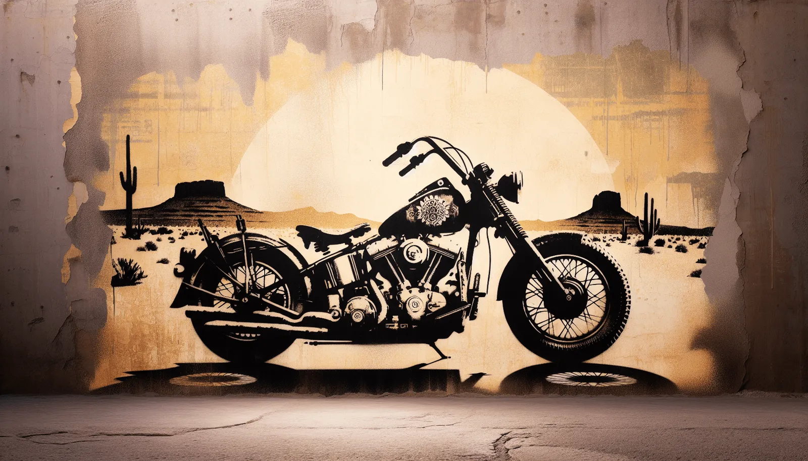 Street Art Stencil style illustration