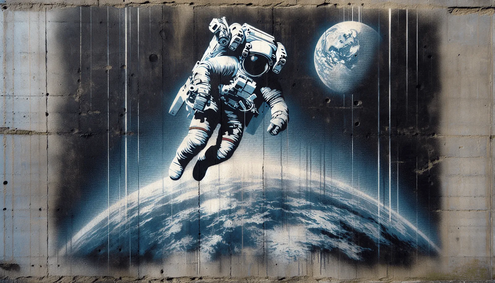 Street Art Stencil style illustration