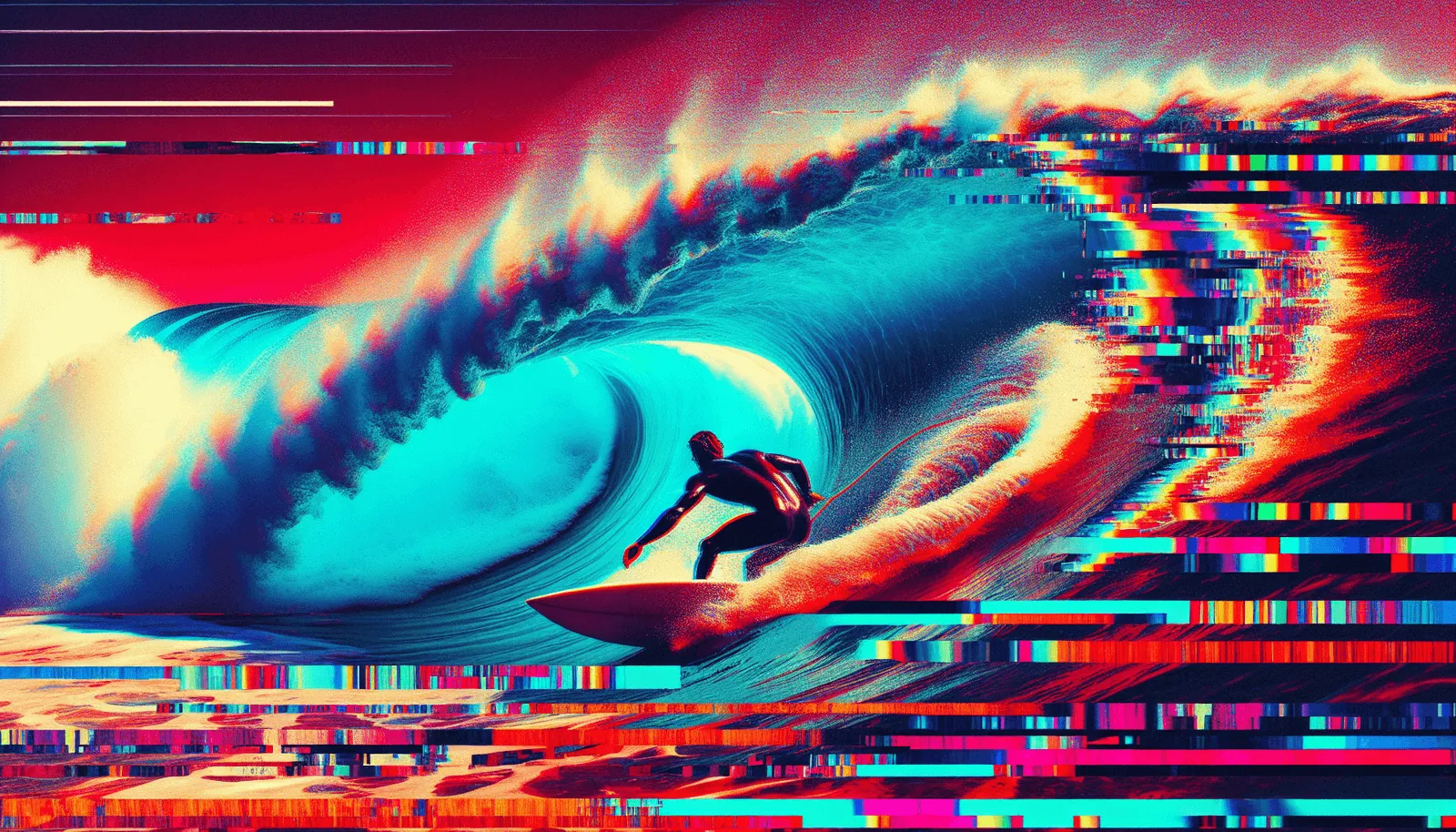 Glitch Art style illustration