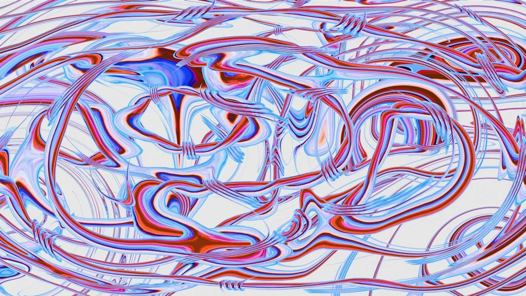 A computer generated image of lines and shapes